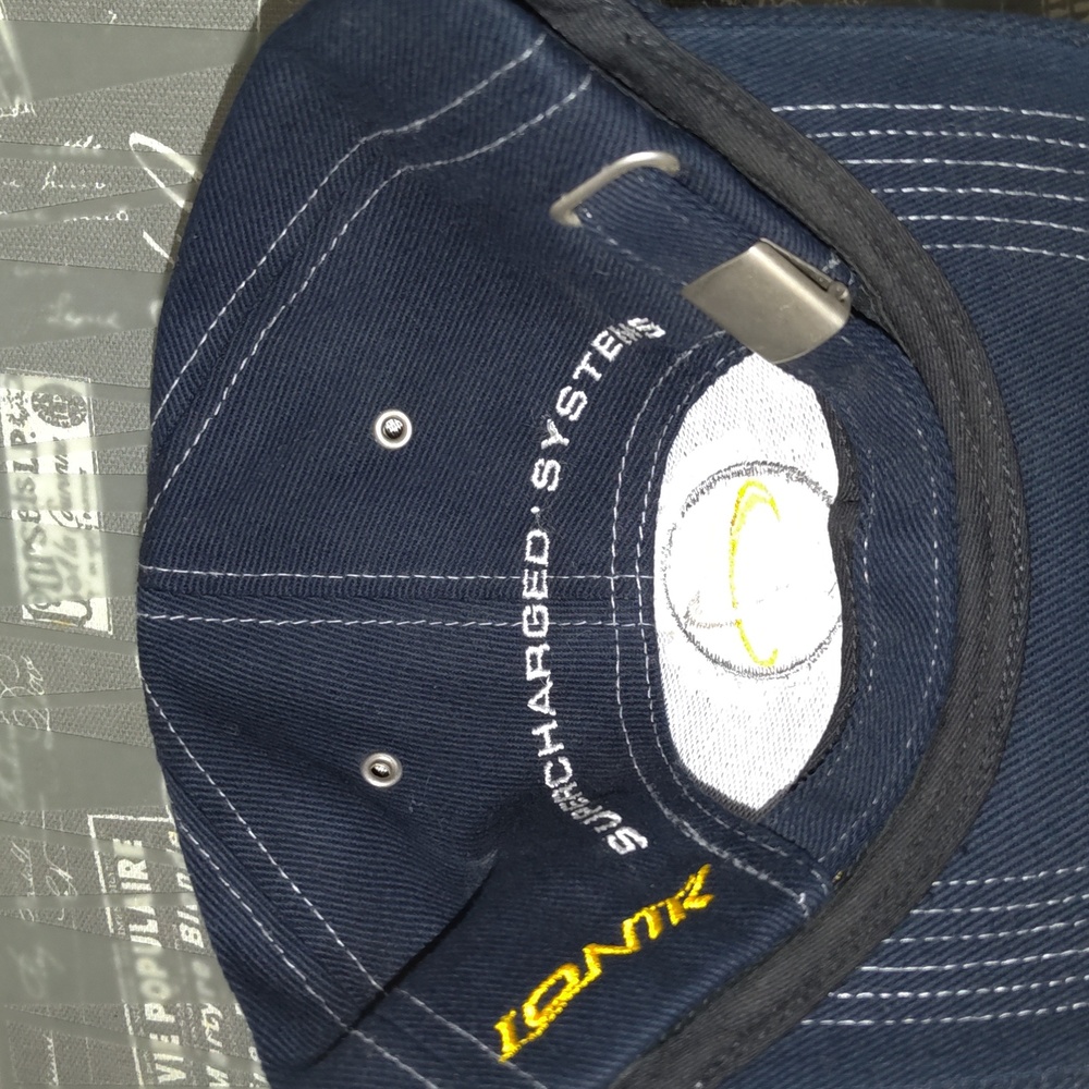 Supercharged Systems Embroidered Strapback Cotton… - image 4